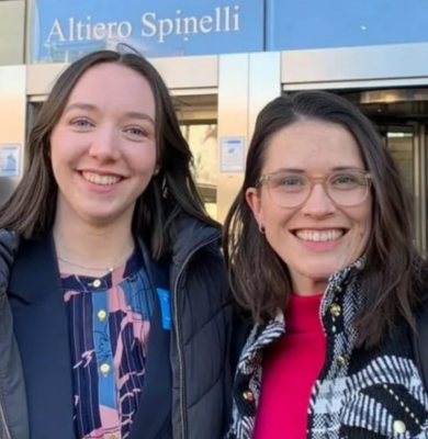 nadine and Lucy in brussels