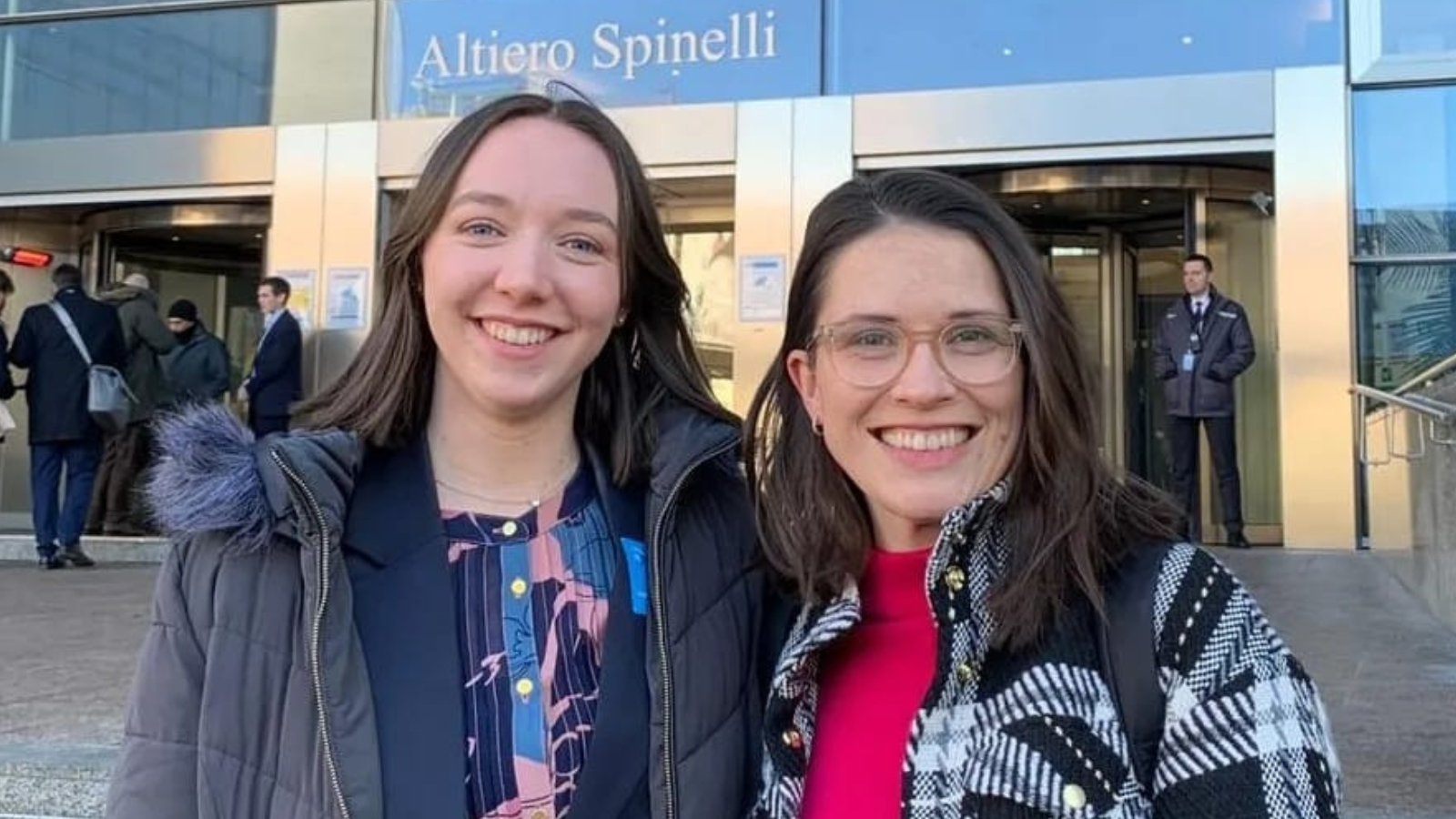 nadine and Lucy in brussels